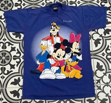 Vintage 90s Mickey Mouse Disney World Florida Vacation Cartoon Tshirt Small