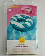 SUN SQUAD Inflatable Swim Tube  2020 from Target w/Repair Patch 31" - NIP
