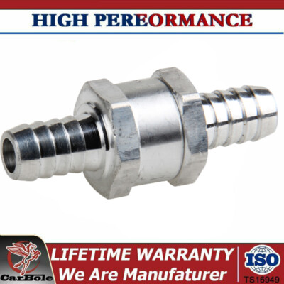 12MM 1/2'' Aluminium Alloy Fuel Non Return Check Valve Oil Air One Way Non Return