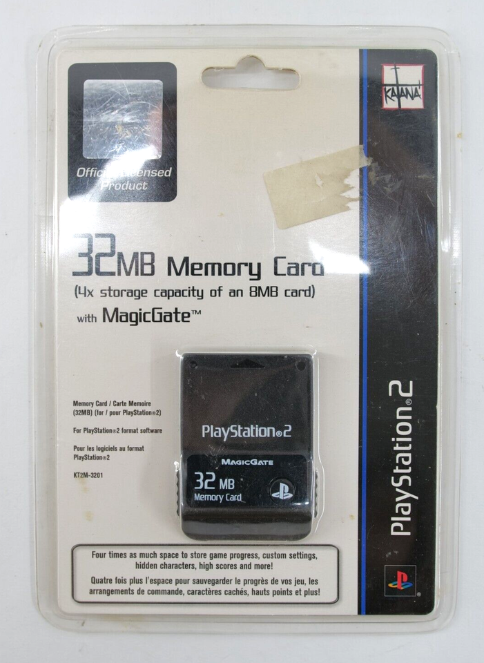 32mb Memory Card With Magicgate Ps2 Sony Playstation 2 New Sealed