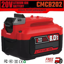 20V For Craftsman V20 20 Volt MAX 8.0Ah Li-ion Battery CMCB204 CMCB202 CMCB201