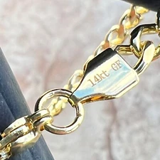 14Kt Gold Filled Stainless Steel Solid Miami Cuban Link Hip Hop Bracelet 5MM 9"