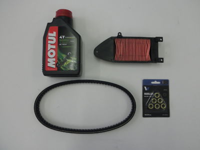 Kit Tagliando HONDA SH 300 09 Candela Filtro Aria Olio Cinghia Rulli SH300 2009 - Foto 5
