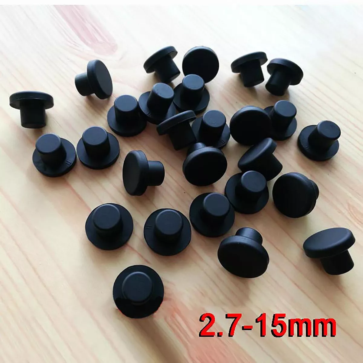 Rubber clearance tube plugs