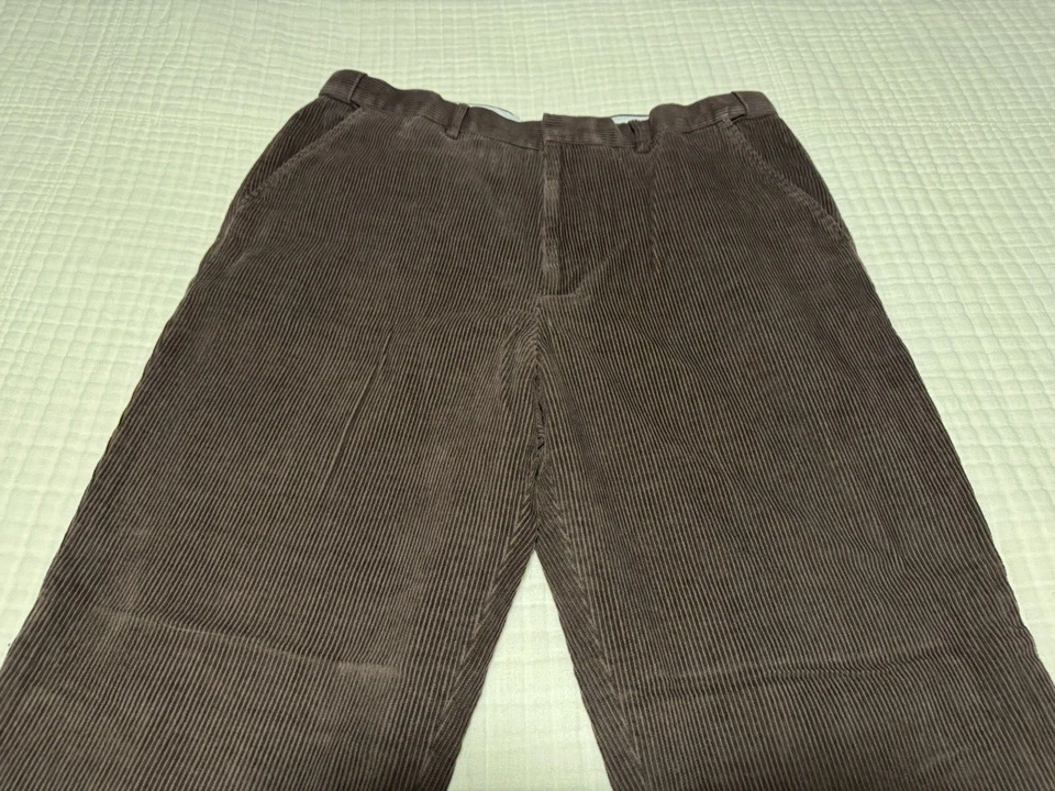 Calças masculinas de veludo de algodão Chums Pegasus escondidas extra elásticas 38x31 excelente - Imagem 2 de 4