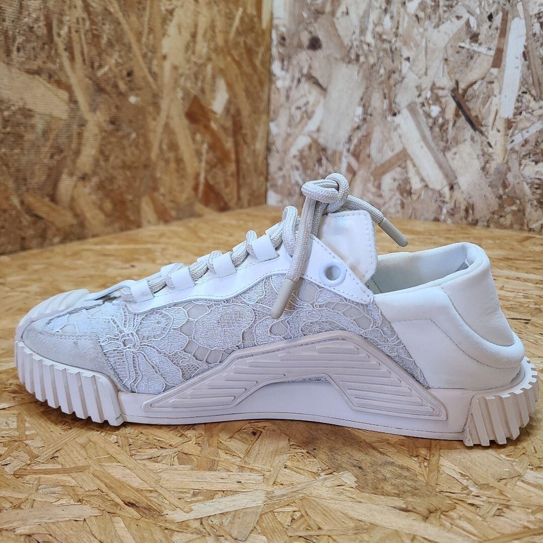 Dolce Gabbana♪SALE♪CK1754 DOLCE&GABBANA NS1 CK1754 AX32 Ivory Lace Sneakers, EU 37