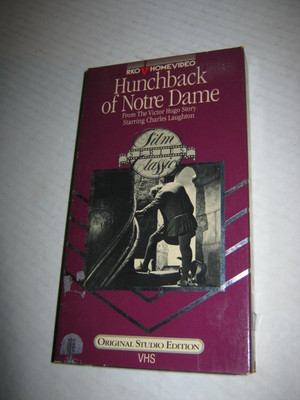 HUNCHBACK OF NOTRE DAME, CHARLES LAUGHTON ORIGINAL STUDIO EDITION VHS 1985