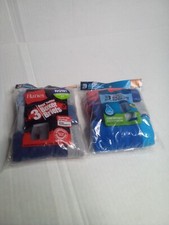 Hanes 6 Pairs Boys Kids Boxer Briefs M 10-12 Tagless Blue Gray