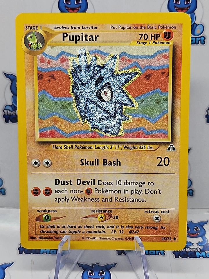 Pupitar 45/75 Pokemon Neo Discovery LP - Image 2 of 3