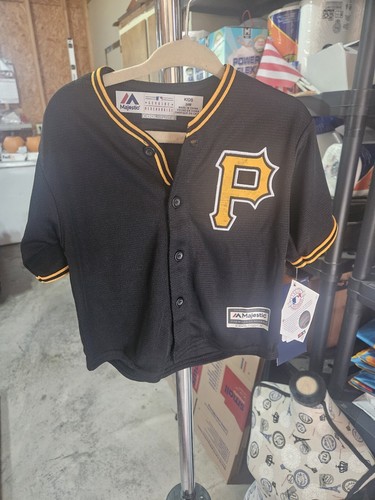 Camiseta negra de los Piratas de Pittsburgh Majestic Youth Cole #45 24 meses - Imagen 8 de 9