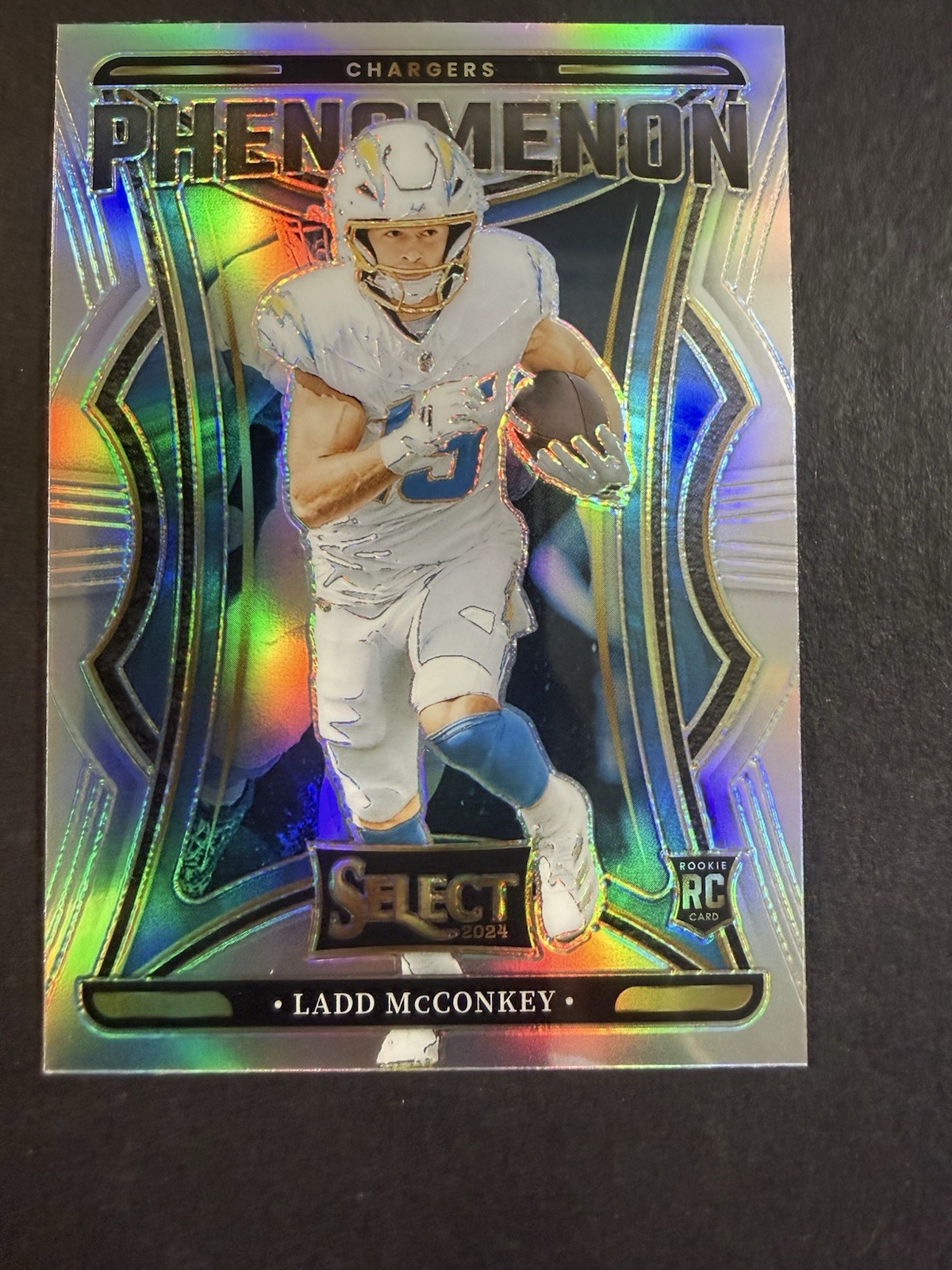 2024 Panini Select - Phenomenon Ladd McConkey #13 Silver Prizm (RC)