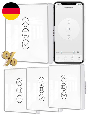 MOES 2.5D Rolladenschalter Smart Wlan Mit Prozentanpassung,Kompatibel Mit Alexa