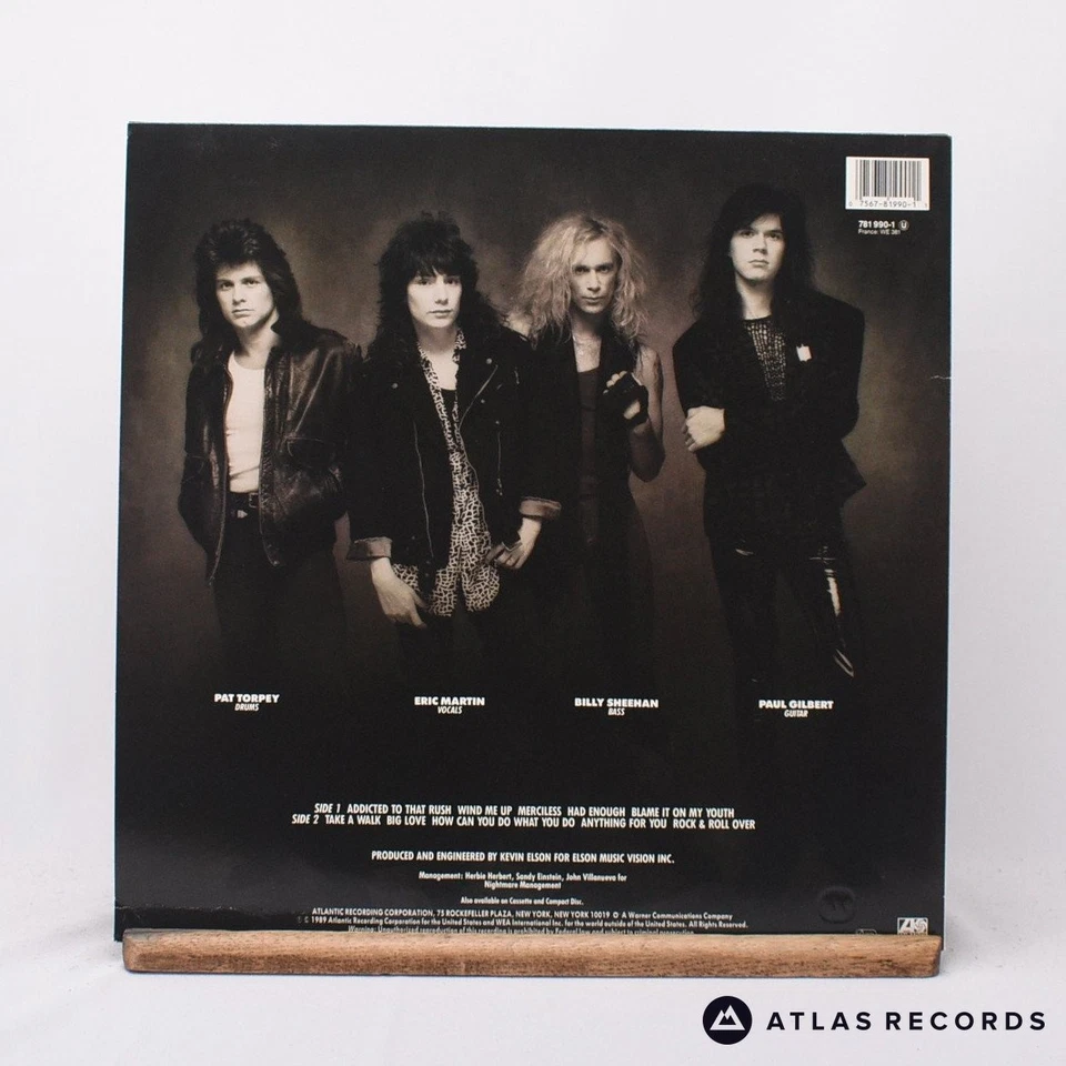 Mr. Big Mr. Big A B LP Album Vinyl Record 1989 781 990-1 Atlantic - EX/EX - Image 3 of 4