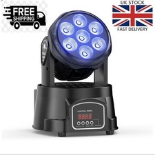 7x15W LED Moving Head Stage Light – RGBW 4-in-1 Wash Light for DJ Disco Party