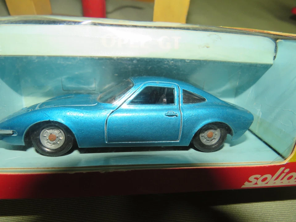 OPEL GT 171 VINTAGE SOLIDO AÑOS 60 COMO NUEVO EN CAJA 1/43 HECHO EN FRANCIA RARO COLOR AZUL Foto 2 de 4