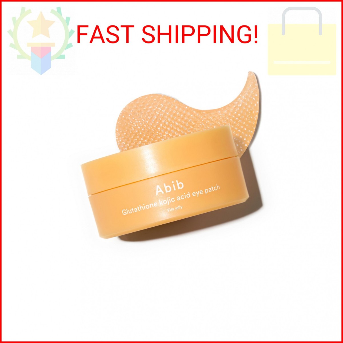 dissolving glutathione eye patches Abib Glutathione Kojic Acid Eye Patches for Radiance Dark Circles & Dark Spots,