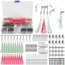 Fishing Rigs Lure Making Kit, Deep Drop Rigs Squid Lure Spinner Rig for Saltw...