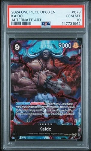 2025 ONE PIECE TWO LEGENDS ENGLISH KAIDO ALTERNATE ART OP08-079 PSA 10 GEM MINT