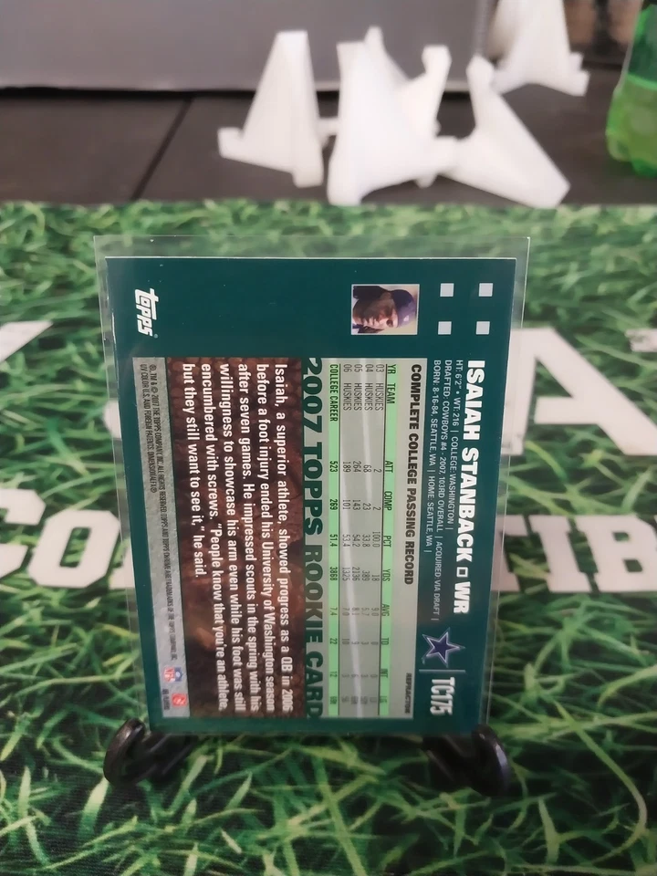 2007 Topps Chrome Refractors #TC175 Isaiah Stanback - Image 2 of 2