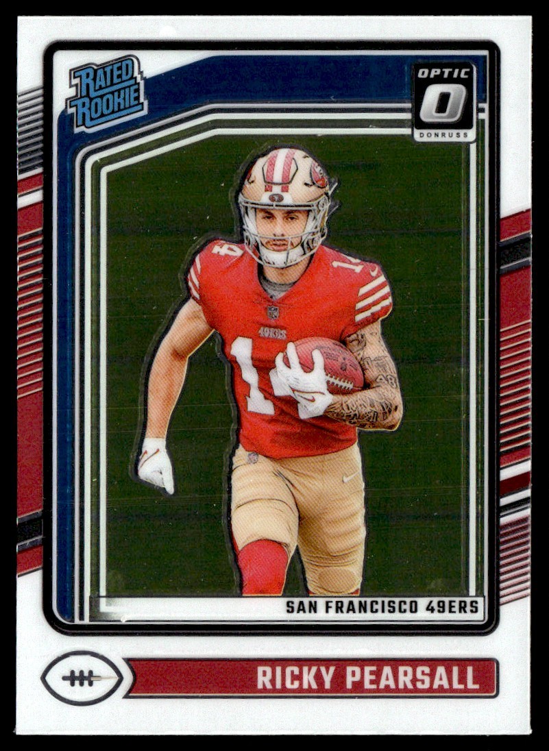 RICKY PEARSALL 2024 DONRUSS OPTIC RATED ROOKIE RC SAN FRANCISCO 49ERS #284
