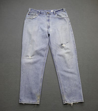 Vintage Levis 545 Jeans Men's Size 36x30 Blue Loose Brown Tab Distressed