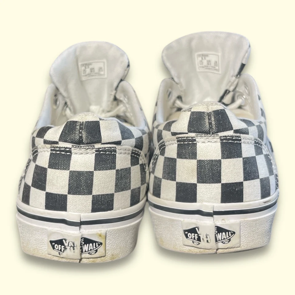 Vans Negro Blanco Cuadros Monopatín Zapatos con Cordones Tenis para Mujer 6.5  Foto 4 de 4