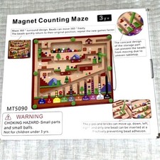 Magnetic Color and Number Counting Maze Excellent Learning Tool for Preschoolers