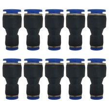 zjxed 1/4" OD x 3/8" Pneumatic quick Connector 1/4 inch-3/8 inch, Blue