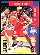 1994-95 Collector's Choice #411 Sharone Wright Silver Signature