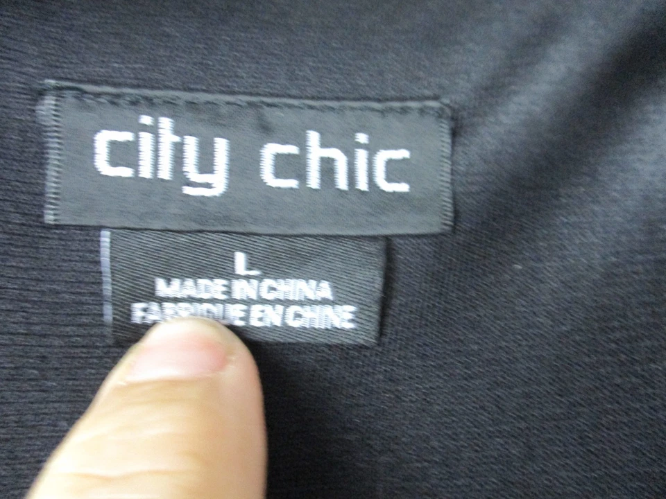 City Chic womens a-line dress black L, 20 sleeveless square neck - image 4 of 4