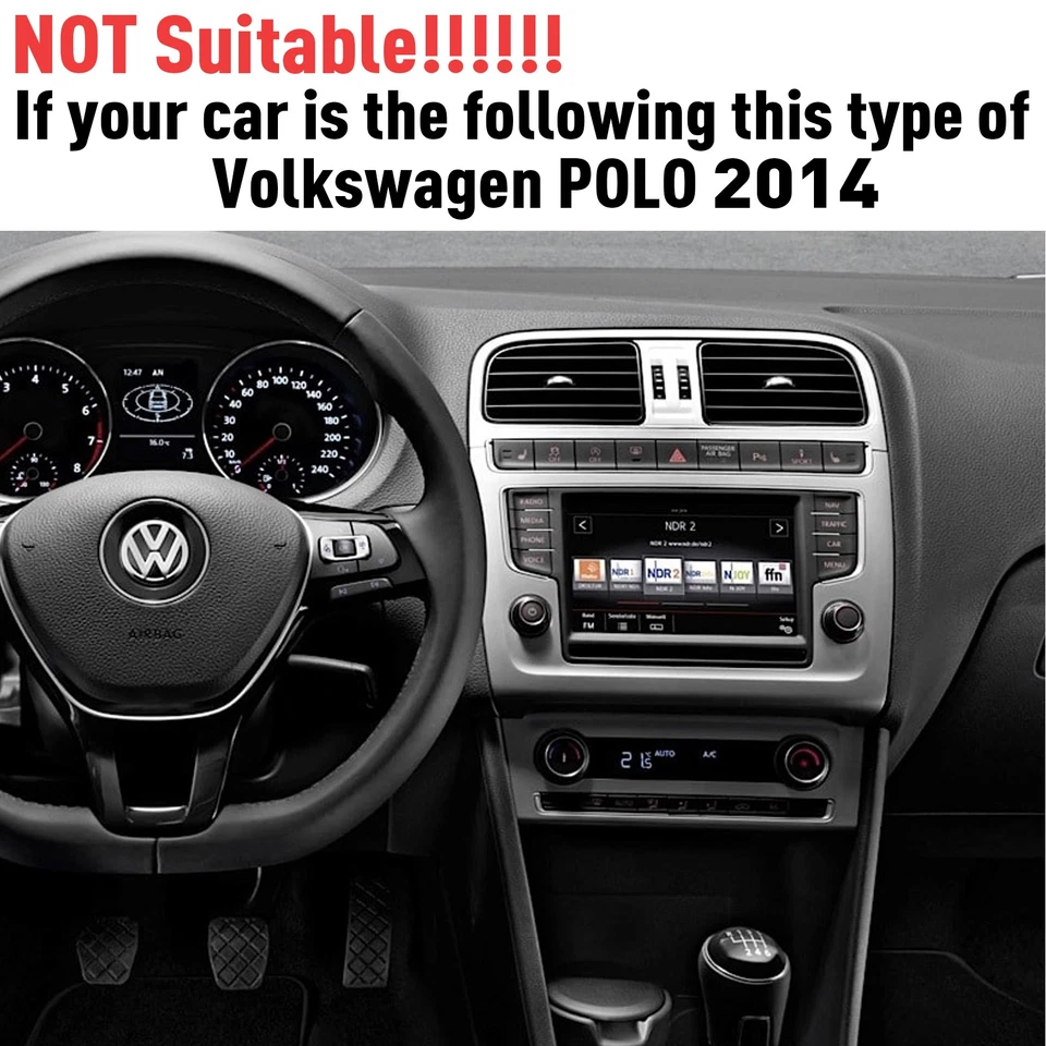 32GB CarPlay For VW POLO *2009 - 2014* 100% PLUG & PLAY Car Stereo Upgrade Radio - Image 2 of 4