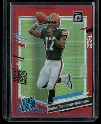 Dorian Thompson-Robinson 2023 Donruss Optic Red Hyper RC #225 Cleveland Browns