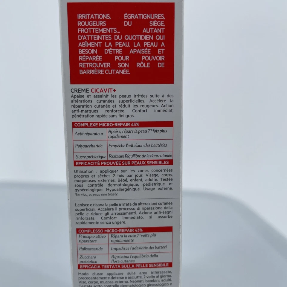 SVR Cicavit+ Soothing Cream 40ml, Fast-Repair, Anti-Mark,  Exp: 01/26 - Immagine 4 di 4