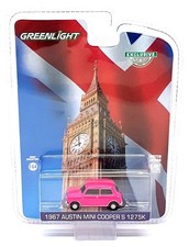 Greenlight 1/64 Scale 51630 - 1967 Austin Mini Cooper S 1275K - Pink