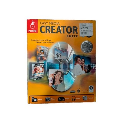 ROXIO EASY MEDIA CREATOR SUITE 10 software New Old Stock 