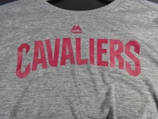 CAVALIERS GREY / BURGUNDY XL EVOLUTION TEE SHIRT COOL BASE BY MAJESTIC~VERY NICE