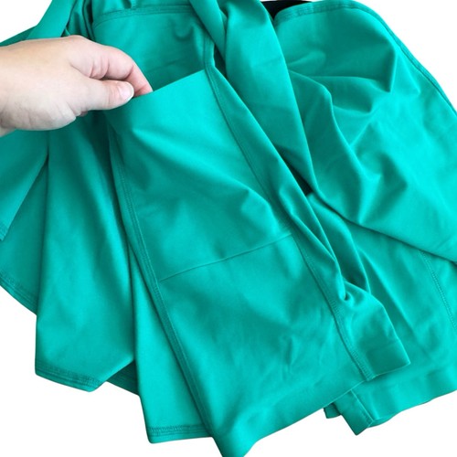 Mini Skort Plisado Cintura Alta Turquesa Talla S Outerknown Nuevo con Etiquetas - Imagen 3 de 11