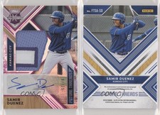2018 Elite Extra Edition Future Threads Silhouette Purple /25 Samir Duenez Auto