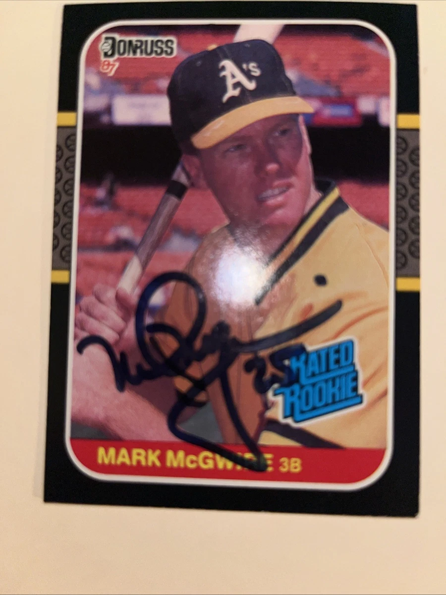 Donruss Mark McGwire Baseball 1987 Season Sports Trading Cards