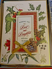 Anna Griffin handmade embellished 10 dimensional holiday cards envelopes NEW