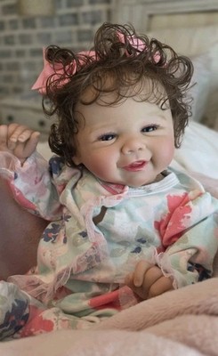 Reborn Like Weighted Cloth Body Vinyl Limbs Baby Doll