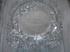 German Glass glitter-  Silver- -2 ounces-100 grit  fine flakes- real glass