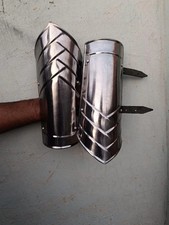 Handmade Medieval arm guard Cosplay armor for Larp clothing Metal bracers