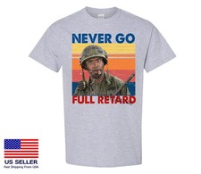 2025 Tropic Thunder Funny Meme T-Shirt, Never Go Full Vintage Shirt