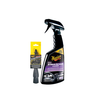 Meguiars G13616EUMEG Quik Interior Detailer 473ml & X210500EUMEG Bürste Mittel