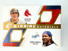 2009 Upper Deck SPx Manny Ramirez Jason Bay Dual Jersey Winning Materials