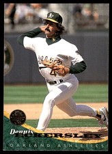 Dennis Eckersley 1994 Leaf #234 Athletics MLB READ FREE SHIPPING AutographDen