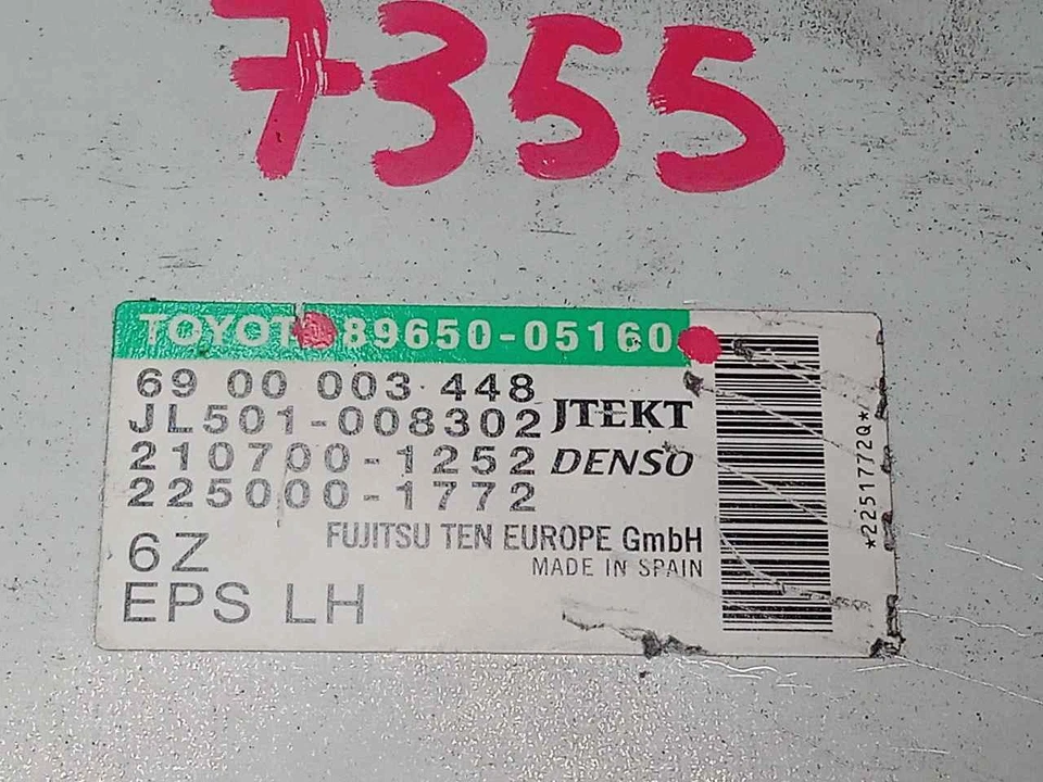 8965005160 centralina motore per TOYOTA AVENSIS SEDAN 2.0 D-4D (WWT271 ) 514518 - Immagine 3 di 4
