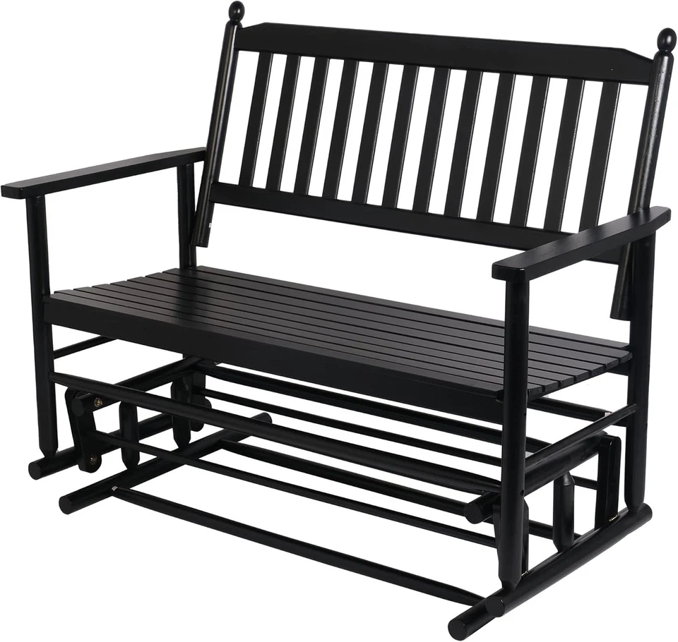 Banco planeador de patio para exterior, mecedor de porche para exterior 400 libras Foto 3 de 4