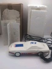 Vintage 1980s Corvette 93 Exxon Car Phone, Push Button Telephone with Cord